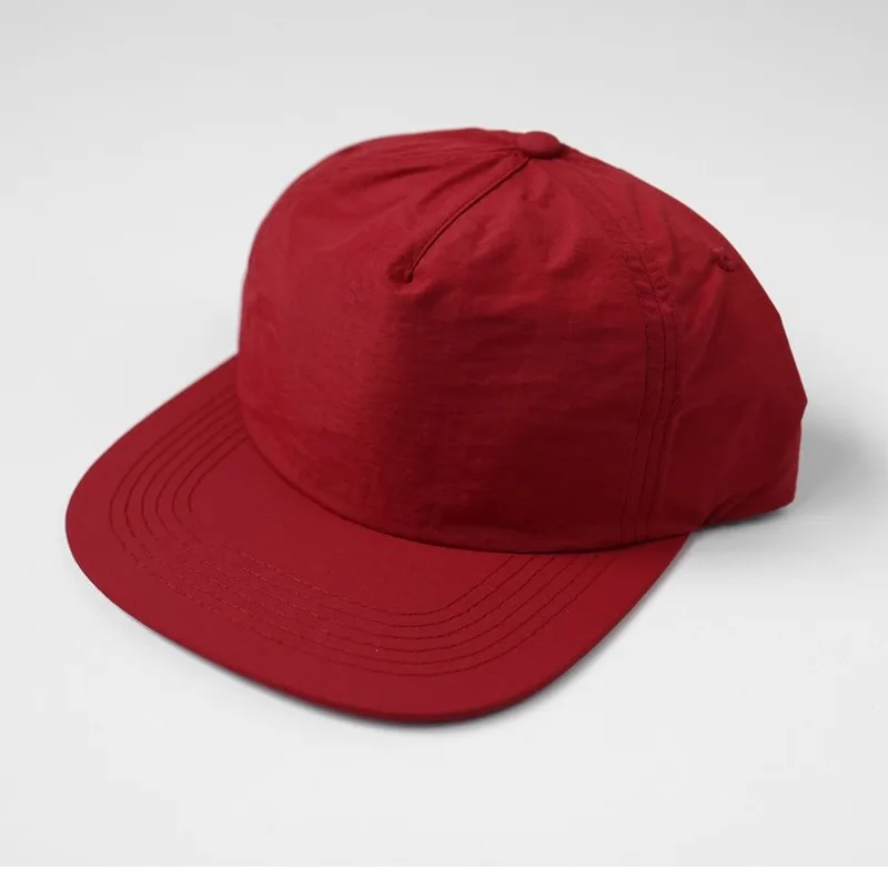 Simple Plain Flat-Brim Soft-Top Hip-Hop Sun Hat for Men, Street Casual Sun Protection Quick-Dry Baseball Cap for Women