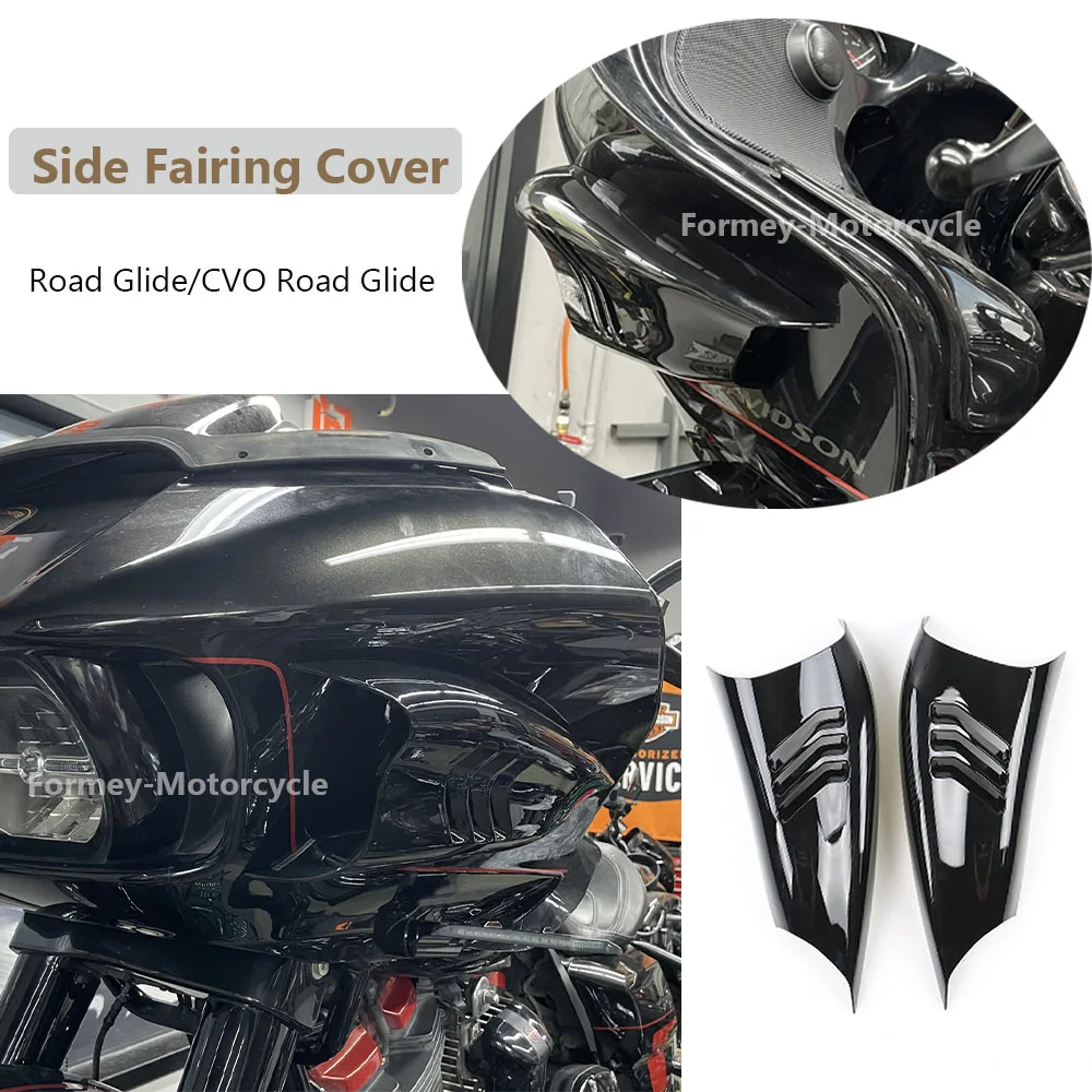 

For Harley CVO Road Glide Ultra Custom FLTRXSE 2018-2022 NEW Motorcycle Black Side Air Deflector Fairings Decorative Cover Kits