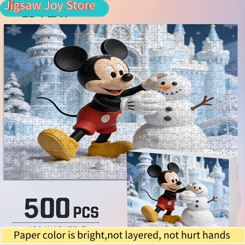 ปริศนา 2D แบบแบน ดิสนีย์ สติทช์ และมิกกี้เมาส์ เหมาะสำหรับผู้ใหญ่ - ปริศนาท้าทายความคิด พร้อมตัวละครชื่อดัง หมายเลข