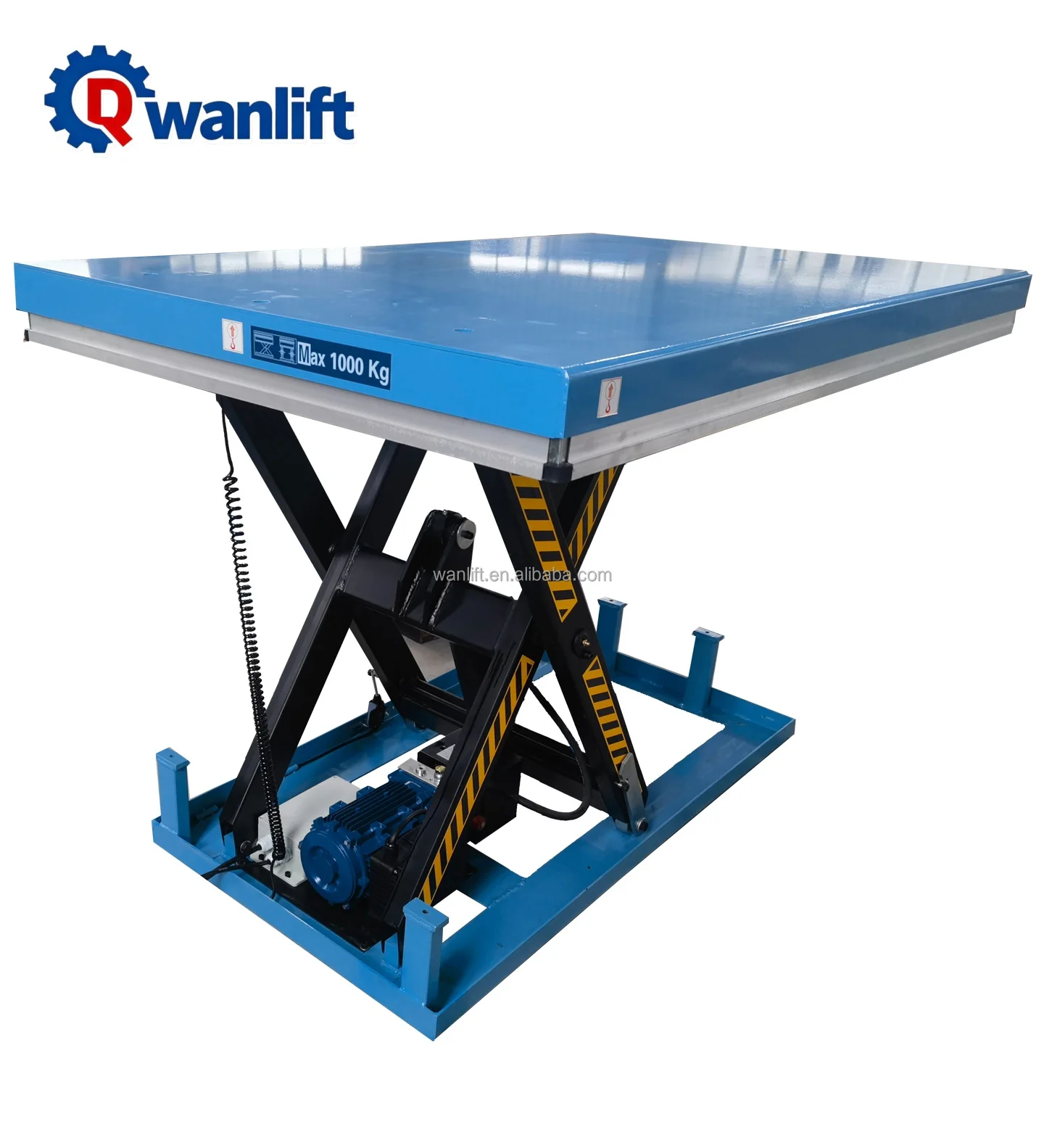 

Robust Fixed Hydraulic Scissor Cargo Lift Rotating Platform Floor 1000kg-8000kg 1m-10m Lifting Height