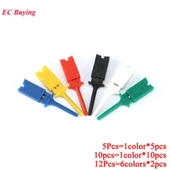 12Pcs/5pc Test Hooks Clips for Logic Analyzers Logic Test Clip Flattening Flat Hook Probe Connection Mini Grabber Testing SMD IC