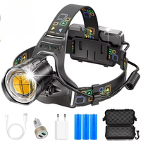 Powerful XHP100 Led Headlamp Zoomable USB Rechargeable High Power Headlight Waterproof Output 18650 Super Bright Head Torch
