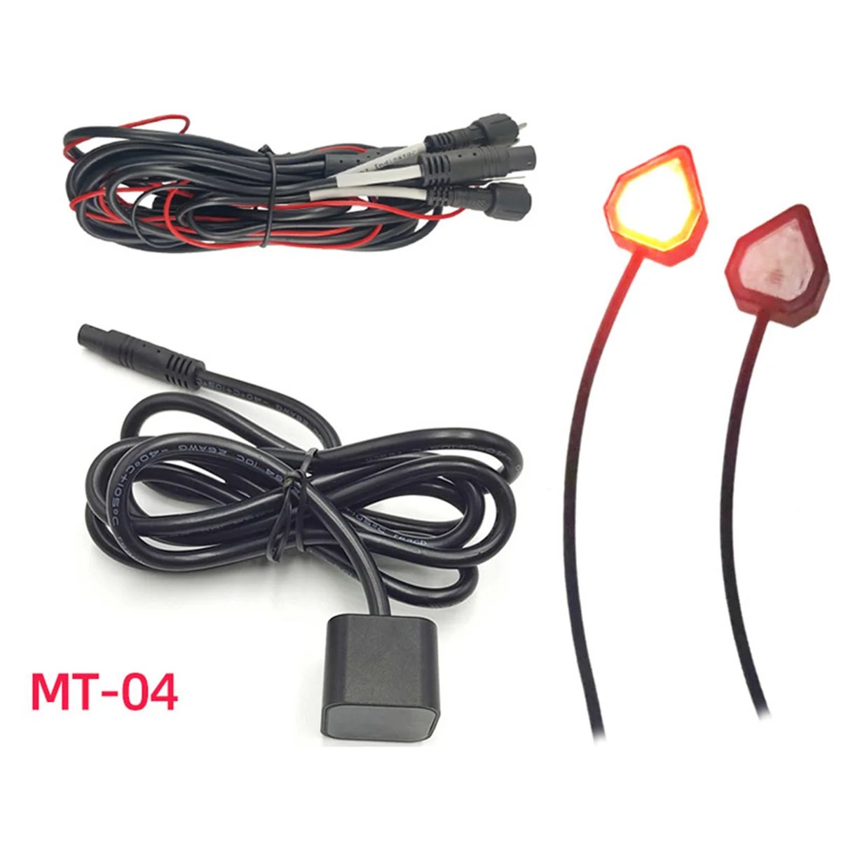 Motorcycle Blind Spot Detection System 77Ghz Millimeter Wave Radar Reversing Sensor Change Safe 50M Range