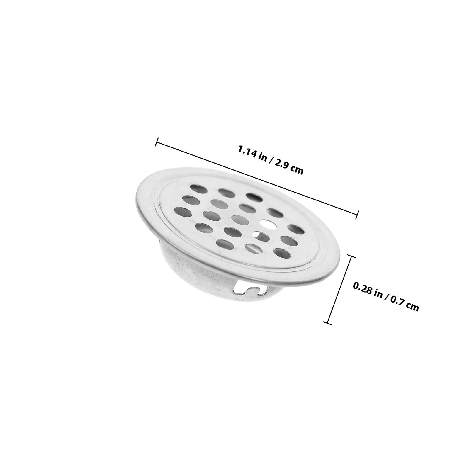 20Pcs Stainless Steel Round Air Vent Covers for Cabinets Closets Shoe Storage Ventilation Odor Control Moisture Prevention