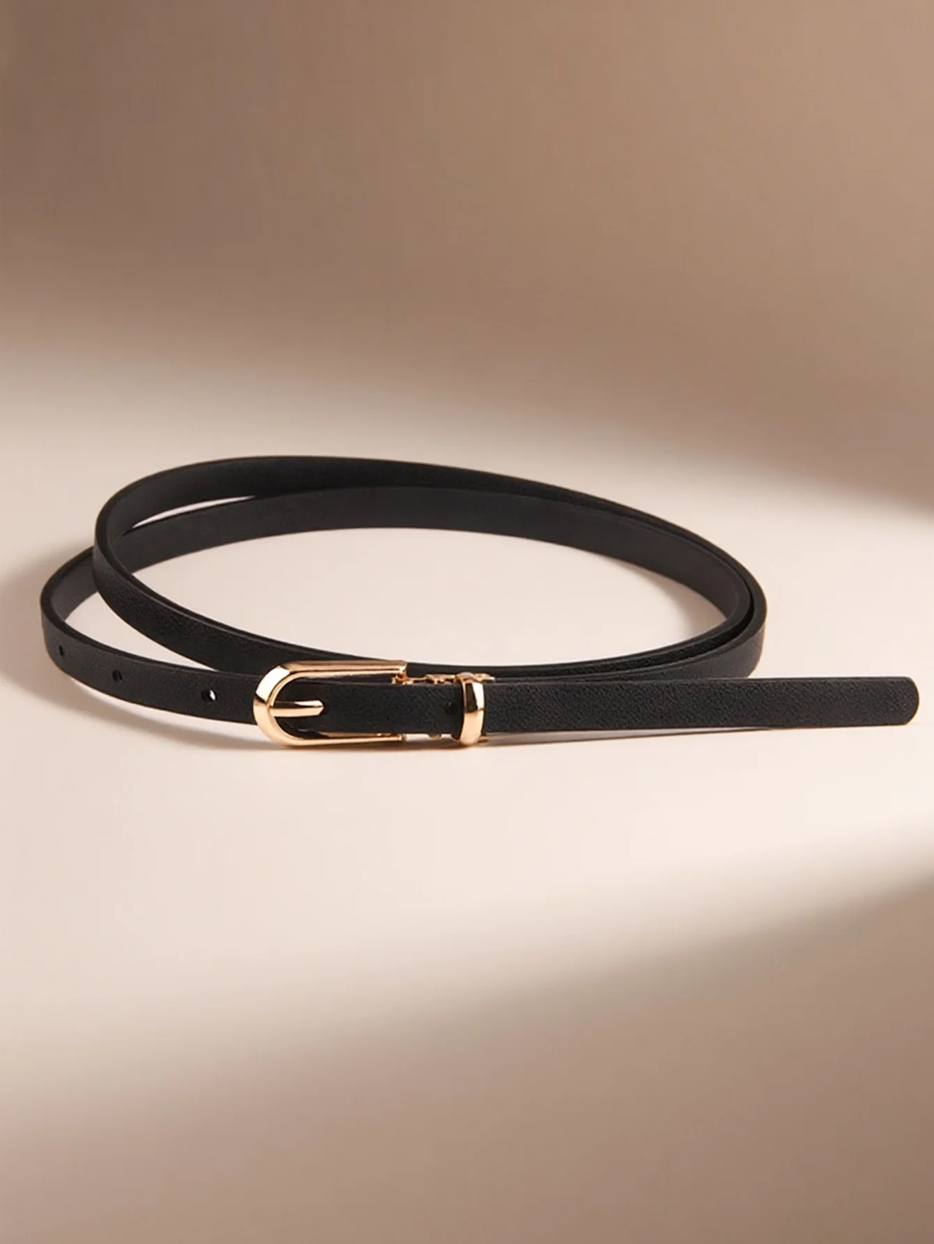 حزام نسائي للسراويل تنورة مشبك معدني كلاسيكي عالي الجودة من جلد البولي يوريثان حزام خصر رفيع إكسسوارات تصميم فاخر ريمين