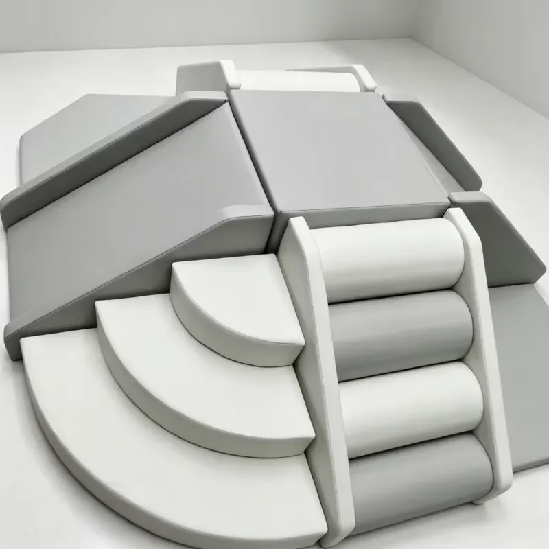 OEM Custom White Grey Soft Play Climber Kids Sensory Foam Gym Equipment Indoor Outdoor for Play Center Wholesale Party Rental