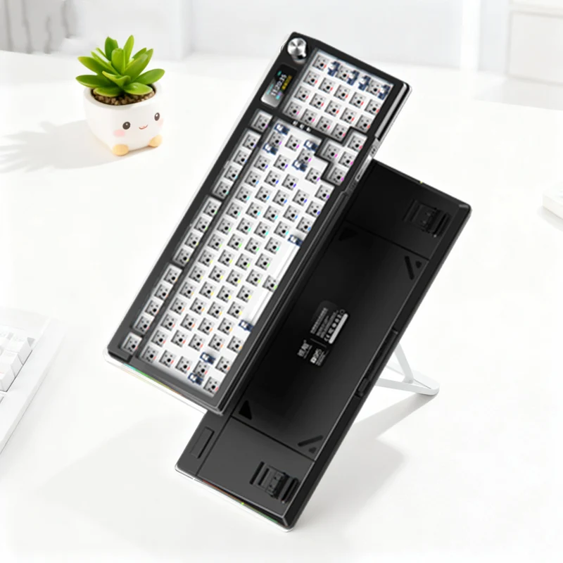 

YINDDIAO Y95 Wireless Gaming Mechanical Keyboard Kit DIY 2.4GThri-mode BT Gasket Mount Hot Swappable RGB 8000mAh Custom Gift