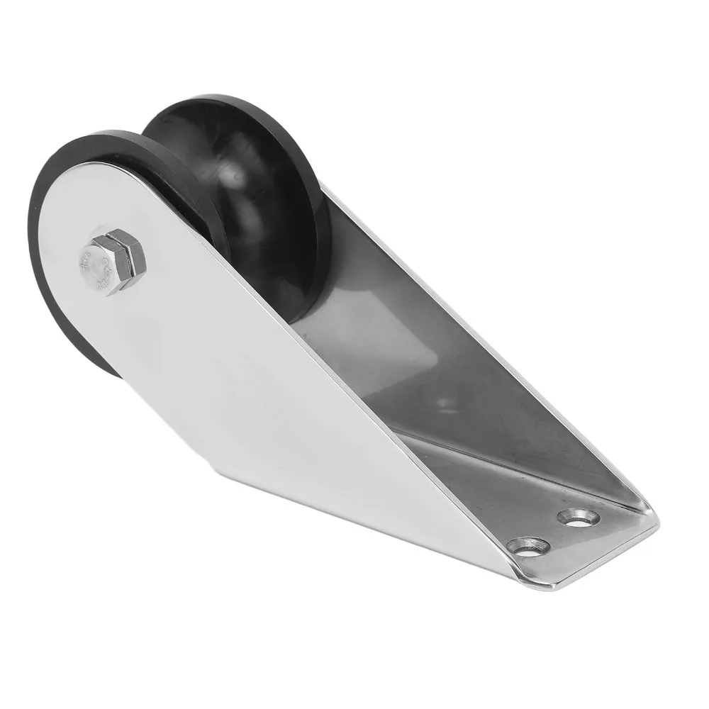 

Ролик для носового якоря из нержавеющей стали 304, резиновый, усиленный, для лодок, компактный, с фиксированным креплением