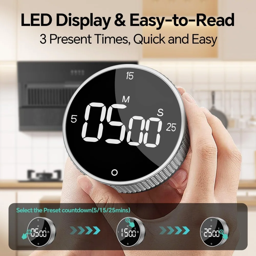 LCD Digital Timer Mini Digital Display Kitchen Timer Kitchen Countdown Alarm Magnet Clock Cooking Timer Cooking Shower Stopwatch