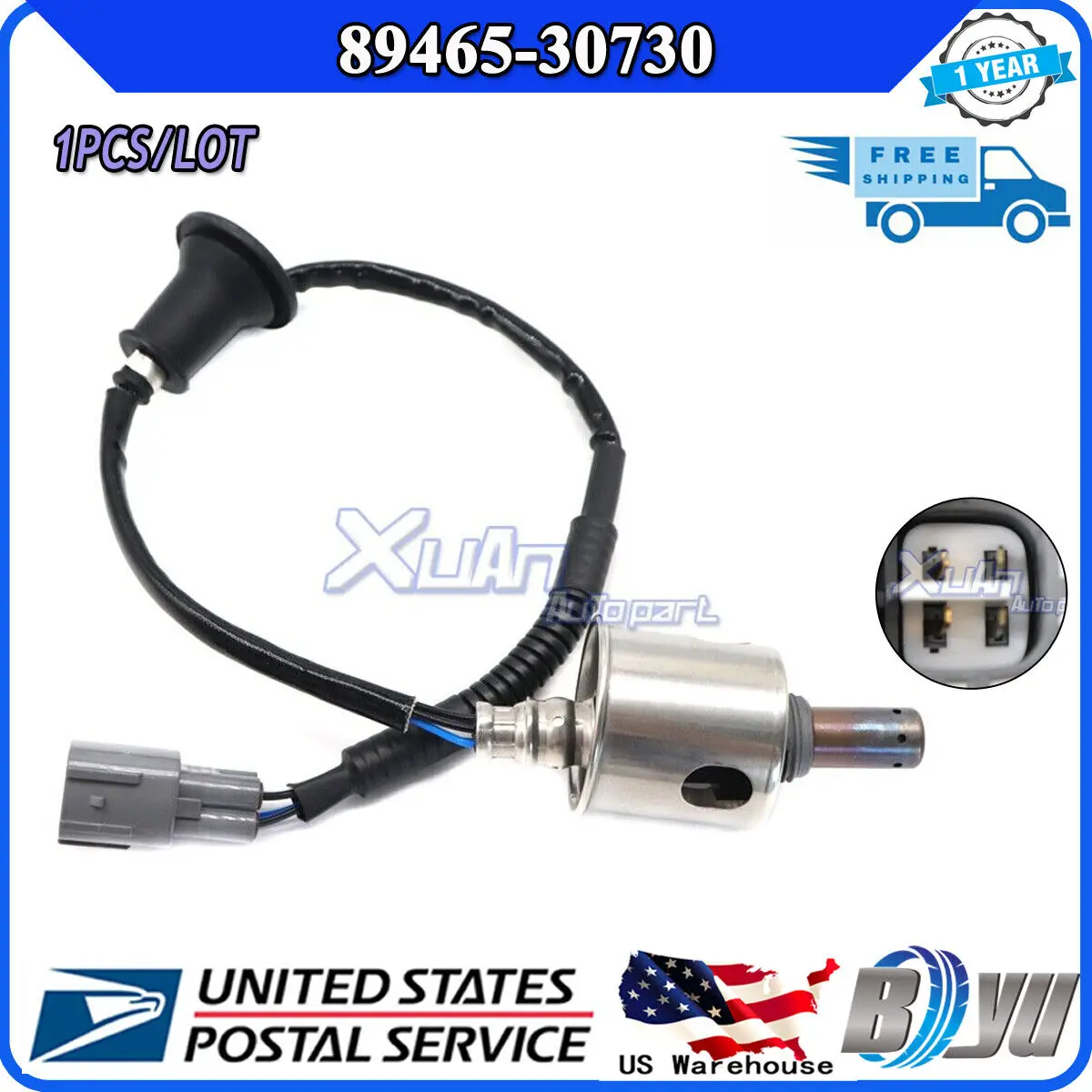 Downstream Rear Air Fuel Ratio Lambda O2 Oxygen Sensor 89465-30730 for Lexus GS300 GS350 GS430 GS450h ISF IS250 IS350 06-15