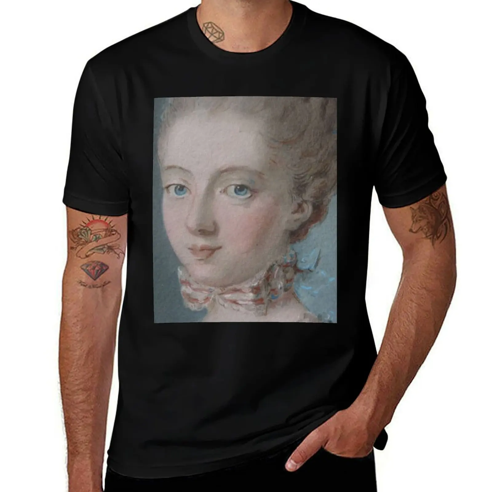 

Beautiful Young Marie Antoinette Marie Antoinette shirt, gift for her T-Shirt blue lock man t shirt Short sleeve tee men