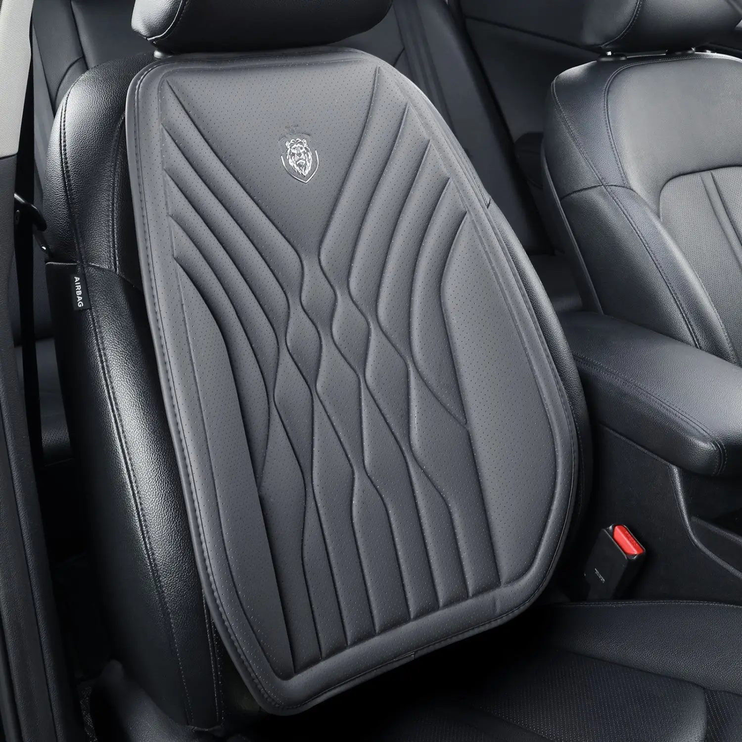 Leather car seat cushion five seat perforated wear-resistant seat cushion breathable fur comfortable seat cover four season univ