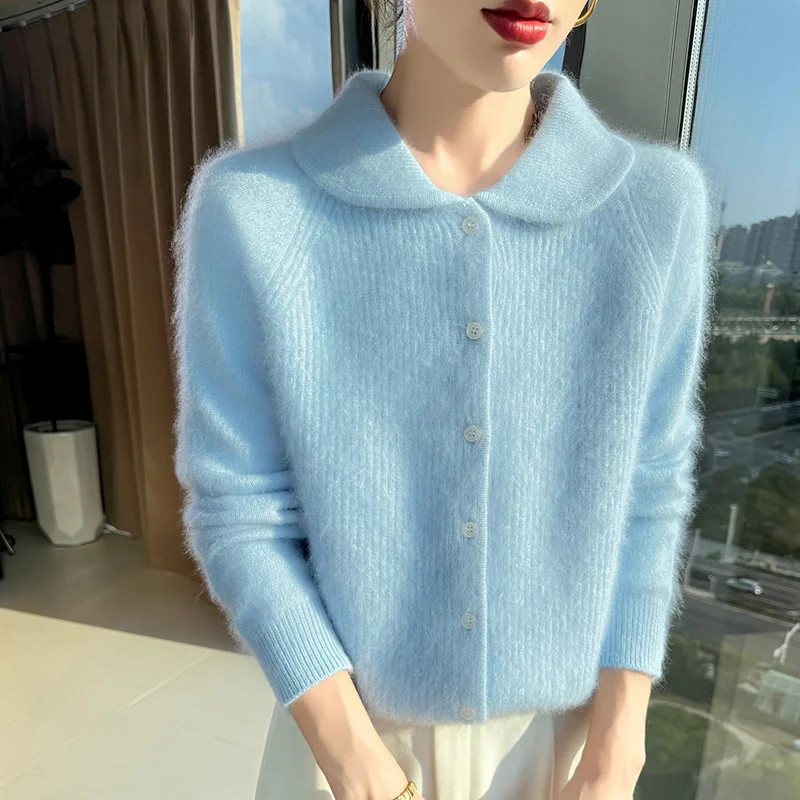 Venta Caliente Nuevo Cárdigan De Punto Para Mujer, Suéter De Cachemira De Visón 100%, Chaqueta Corta De Moda, Tops De Manga Larga Para Mujer — -50%, 53.39€ Coupon, from 53.39€ – 50% descuento – €53.39