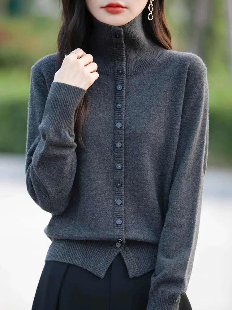 

Ay вязаный кардиган женский длинный све с отложным воротником плюс размер для похудения высококачественный зимний новый топ