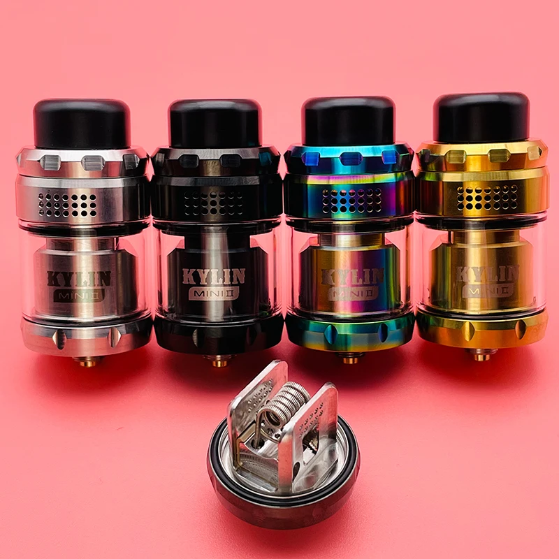 DSX Kylin Mini V2 RTA Atomizer vape tank Single Coil 3ml/5ml 24.4mm 316ss Rebuildable vape rta E-Cigarette Tank vs Zeus X rta