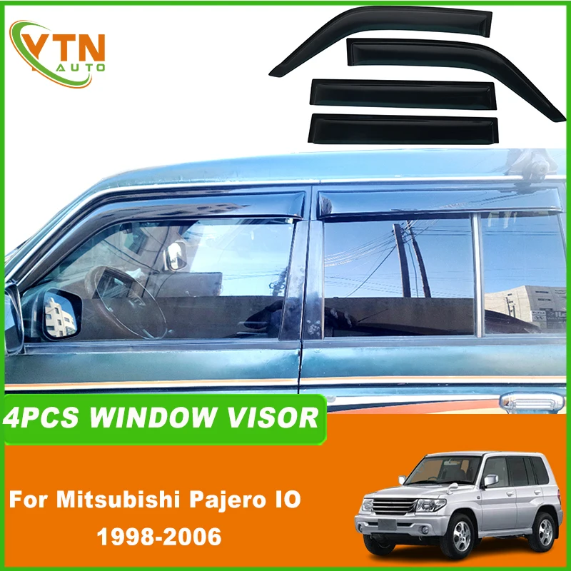 

Для Mitsubishi Montero Pajero IO 1998 1999 2000 2001 2002 2003 2004 2005 2006, оконный козырек автомобиля, дефлектор от солнца и дождя