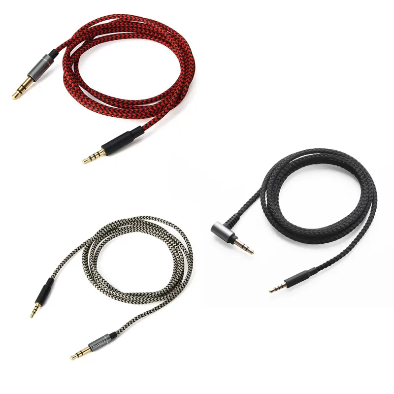 4ft/5ft/6.5ft/9.8ft Nylon Audio Cable 2.5mm male to 3.5mm male -Universal For Headphones