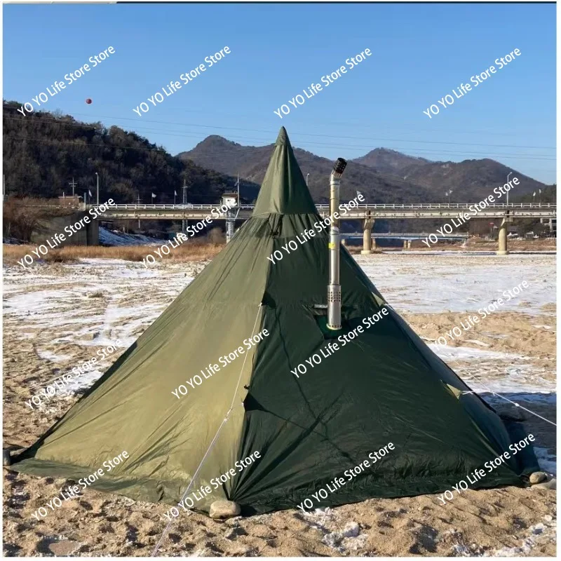 خيمة نفق مقاومة للماء والرياح في الهواء الطلق خيمة سرير مفرد خيمة تخييم لشخص واحد #2