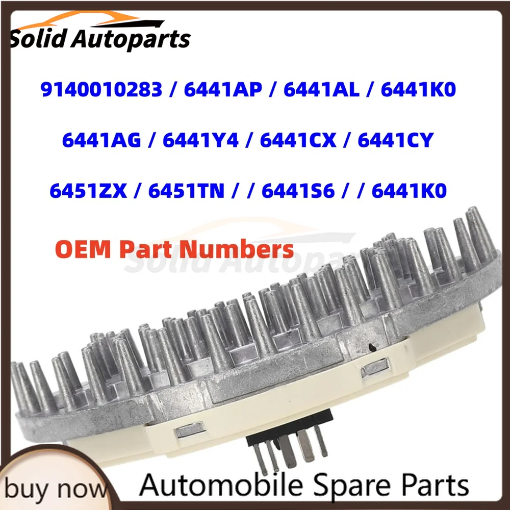 For PEUGEOT 206 307 CC SW Citroen Picasso Xsara 9140010283 6441AP Heater Blower Fan Resistor Motor