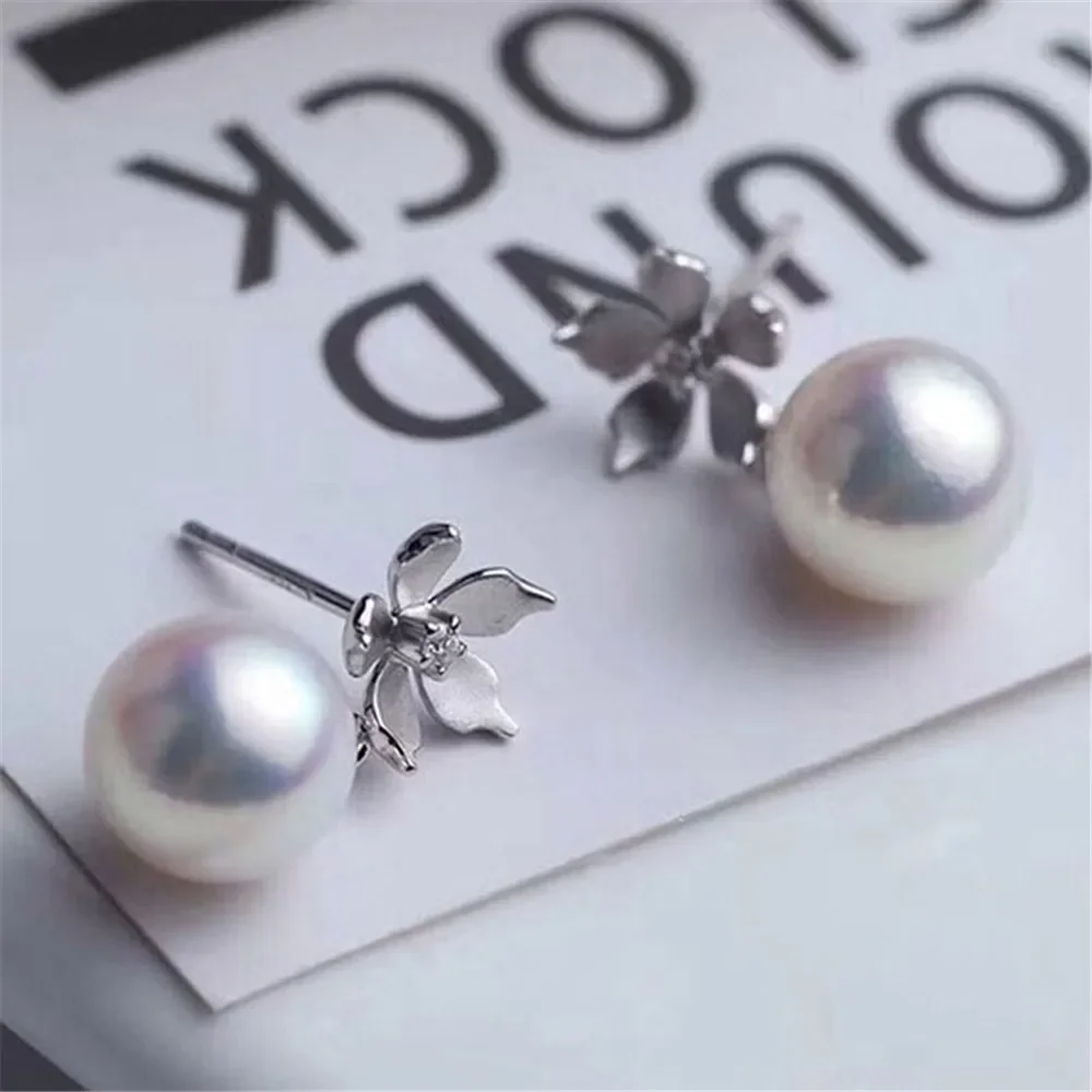 

Gold-Plated Pearl Beads Stud Earrings Setting Base Diy Jewelry Making Findings&Components No Pearl E059