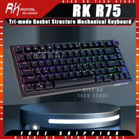 Royal Kludge RK R75 Wireless Gaming Mechanical Keyboard Three-mode Gasket Structure Hot Swap RGB PC Customized Gaming Keyboard