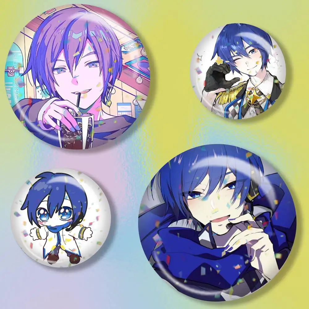 VOCALOID KAITO Anime  Brooch Metal Decorative Brooch Pins for Backpack Clothes Jacket Accessories,Souvenir.