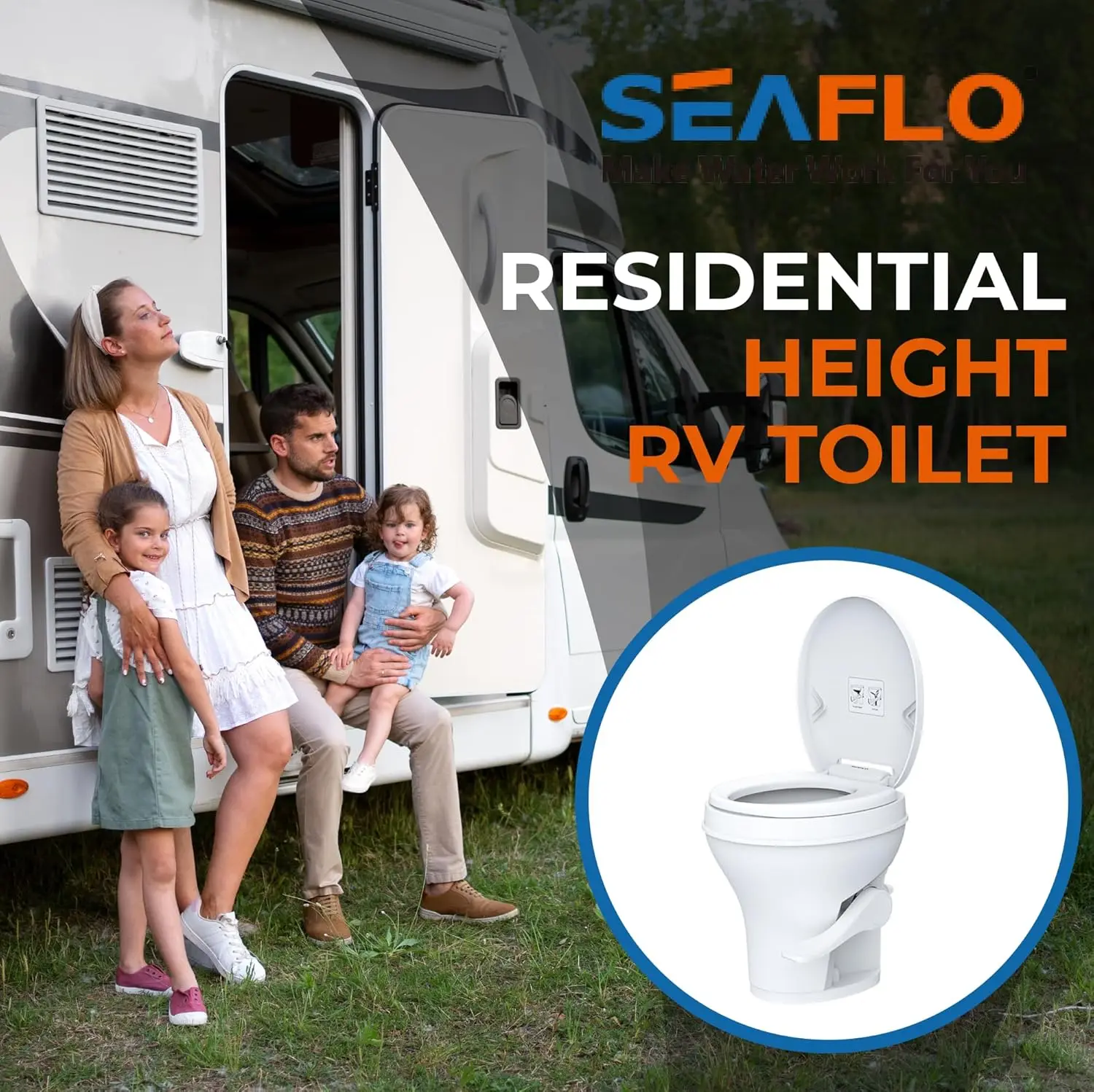 Residential Height Rv Toilet