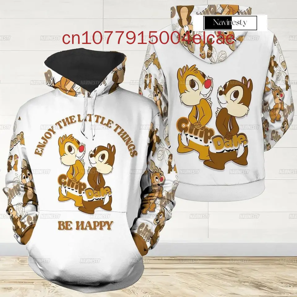 New Chip N Dale 3D Hoodie Women\'s Hoodie Suit Disney Yoga Pants Sweatpants Fashion Sports Suit