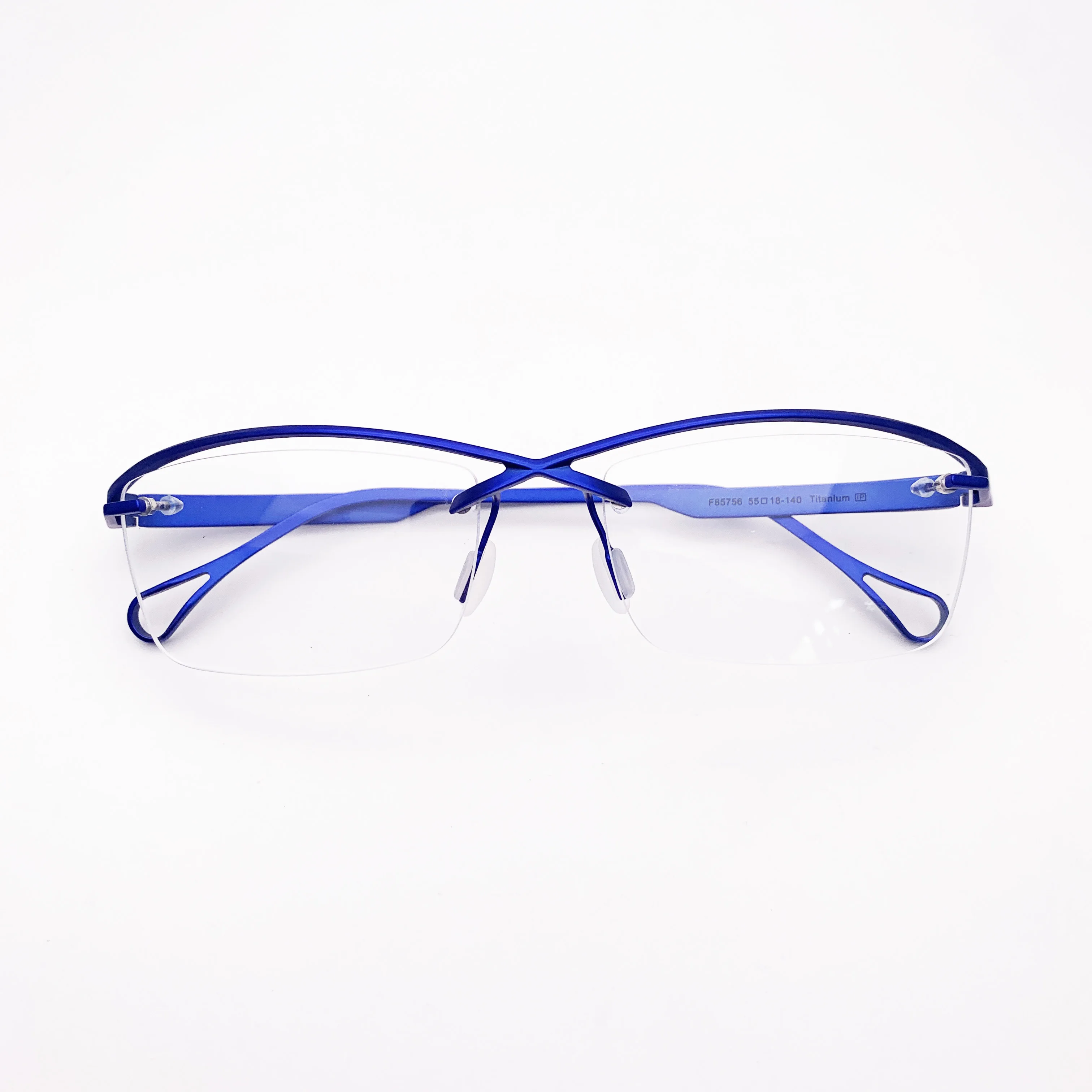 

Belight Optical Japan Design Titanium Half Rimless Frame Men Prescription Semi Eyeglasses Retro Eyewear
