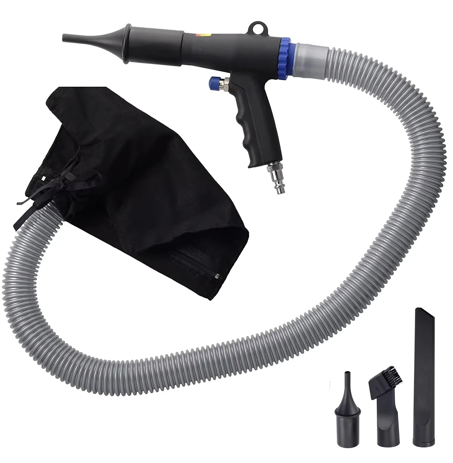 

Пневматический пылесос и воздушный пылесос Комплект 2 в 1. Пневматический вакуумный пистолет двойной функции, комплект вакуумного продувочного пистолета с воздушным всасыванием, Pn