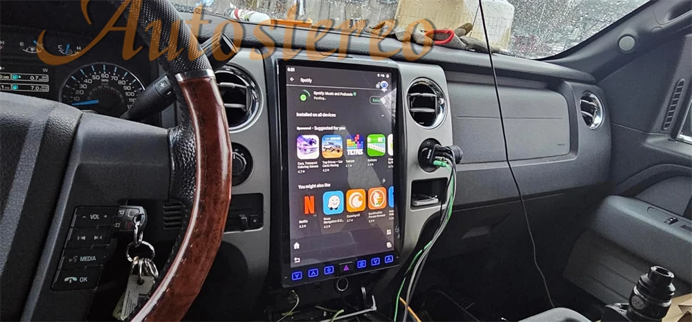 14,4 Zoll Android 13 128GB Für Ford F150 Raptor 2009-2014 Tesla-Stil Auto GPS-Navigation Multimedia-Player Radio-Kassetten-Headunit – Detail 8