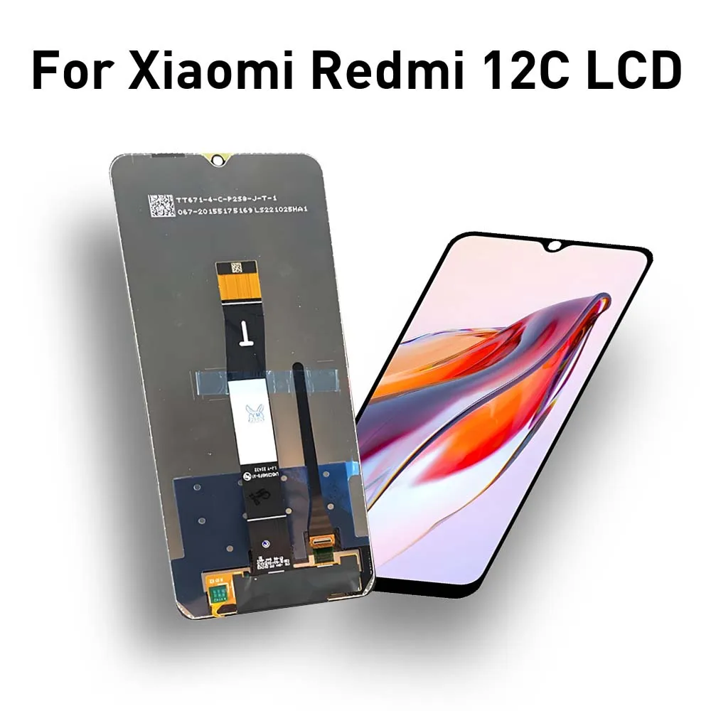 For Xiaomi REDMI 12C 6.71'' LCD Display Touch Screen Digitizer Replacement Assembly High-Quality for redmi 12c 22126RN91Y repair