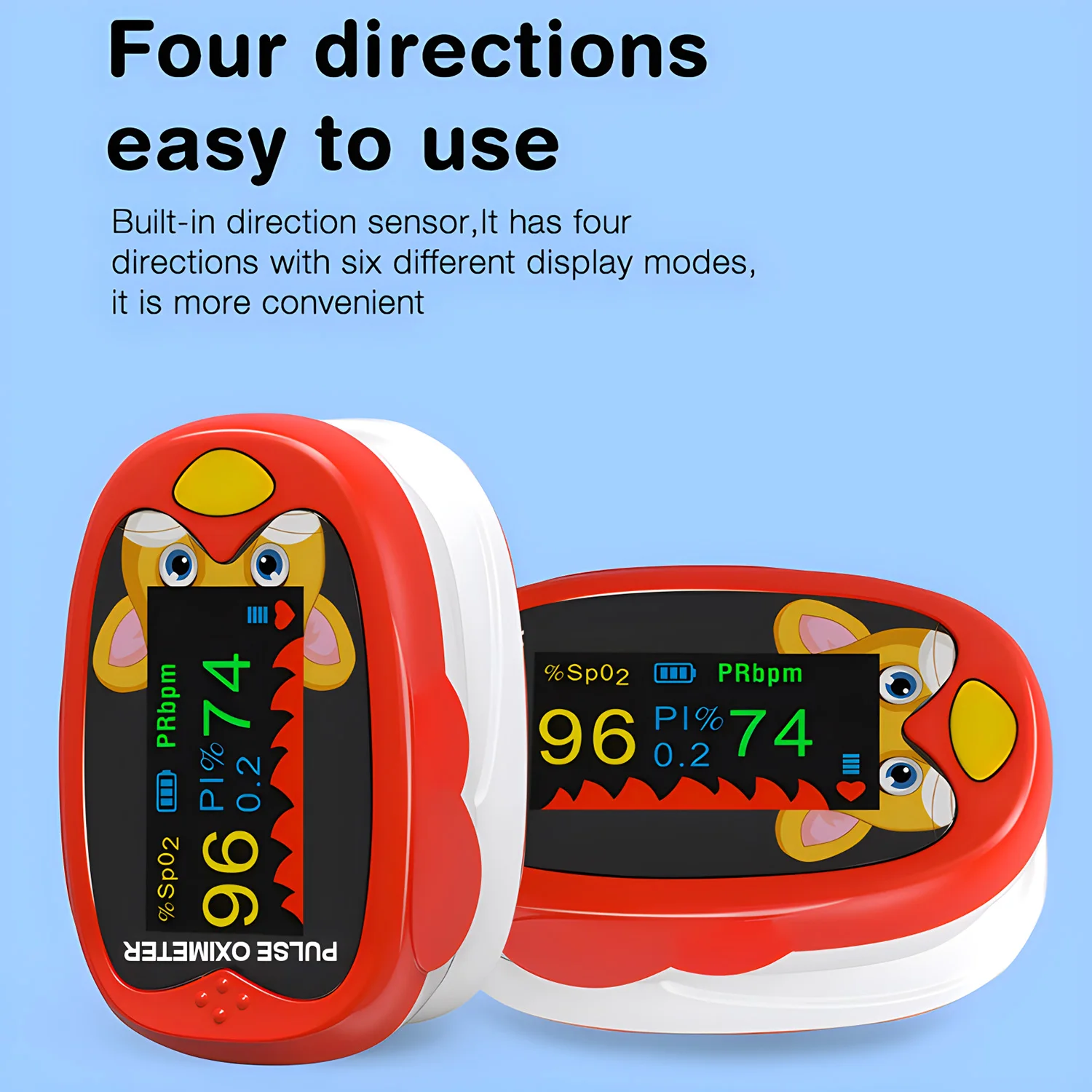USB Pediatric Oximeter Finger Blood Oxygen Monitor for Children Pulse Oximeter OLED Digital Oximetro Home Medical