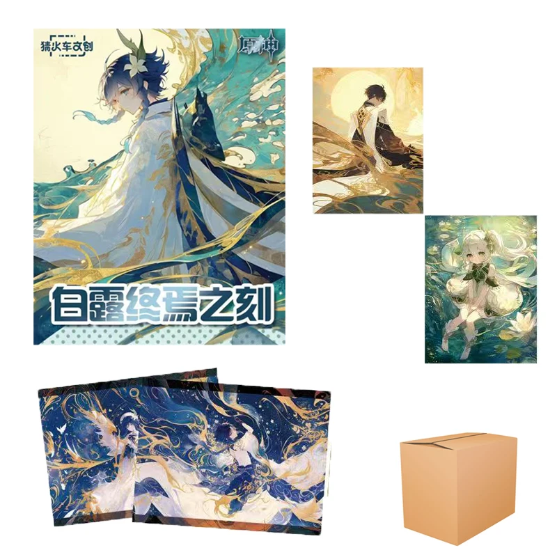 Genshin Impact Het Einde Van Witte Dauw 12*15.6 Acryl Full Color Printing Groothandel Collectie Caihuoche Wenchuang Kinderen speelgoed