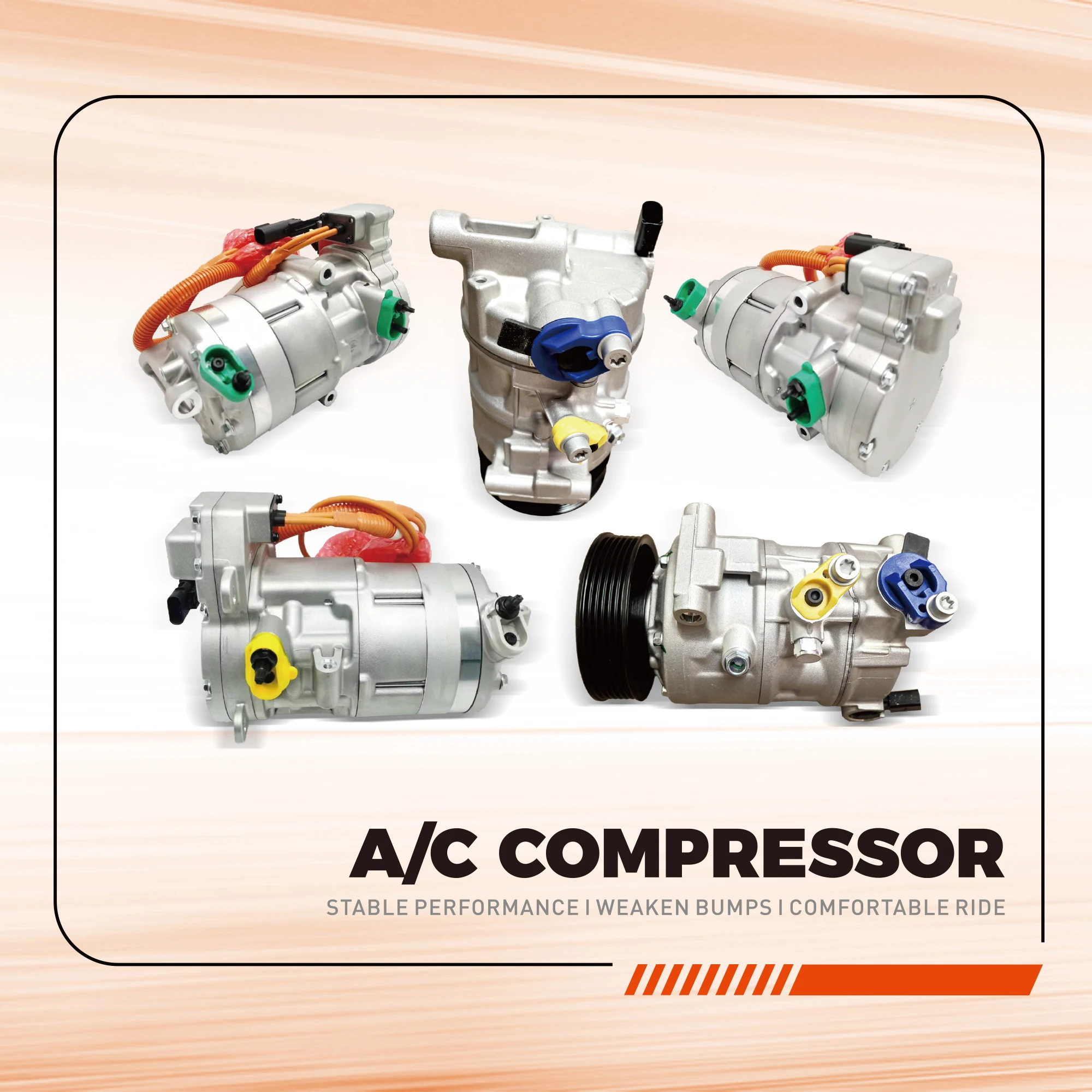 13232310 for  2009 Regal 3.0 12V 6PK Cooling Pump Automobile Air Conditioner Freezer Compressor