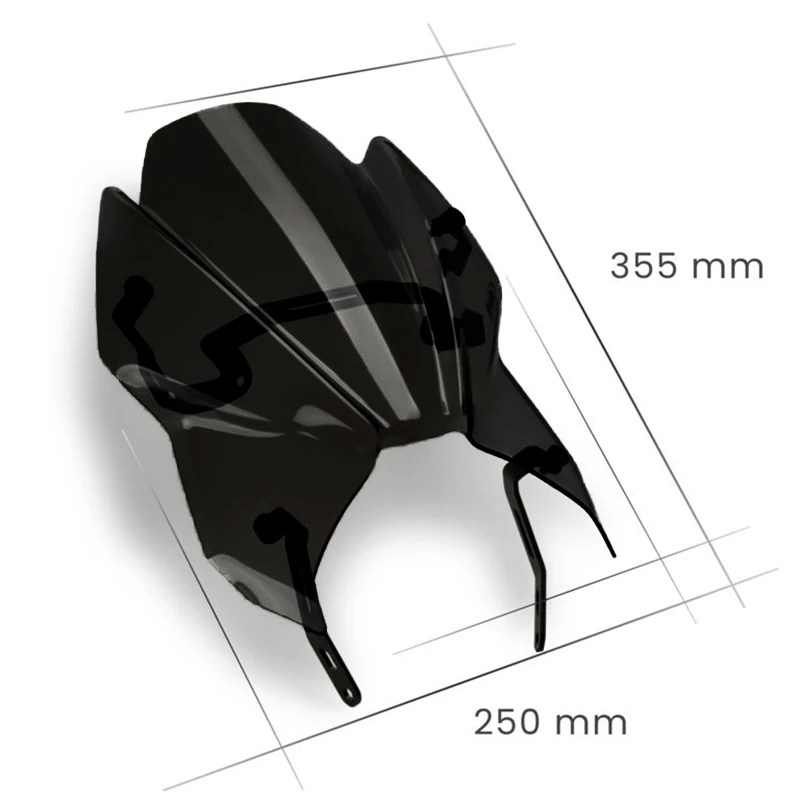 لسوزوكي GSX-S950 21-22 GSXS1000 2021-2022 دراجة نارية الملحقات التحديثية عالية العفن الزجاج الأمامي الأسود الرياح منحرف الشمس قناع #4