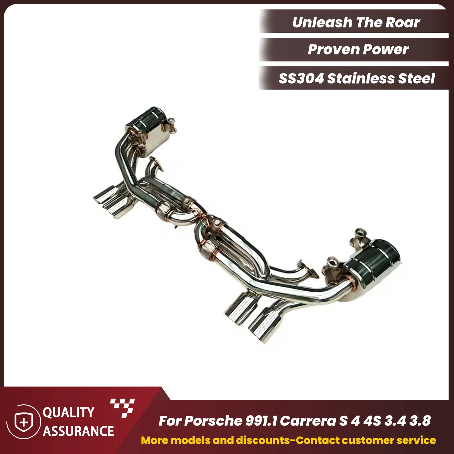 

Performance Supercar Sound ECCF SUS304 Catback Exhaust for Porsche 991.1 Carrera S 4 4S 3.4 3.8