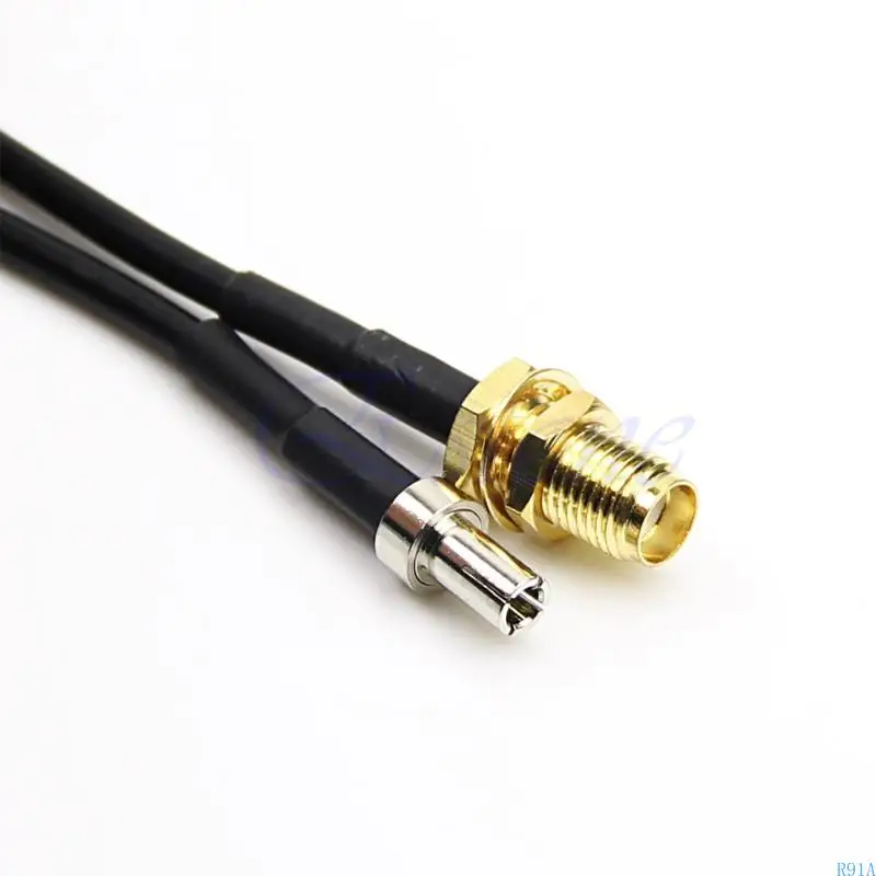 R91A SMA MUNCE feminino para TS9 Straight Male Plug Plug Antenna Extensão do do