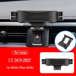 Car Mobile Phone Holder For Lexus UX UX200 UX250H UX260H 2019-2022 Air Vent Mounts Stand GPS Gravity Navigation Bracket