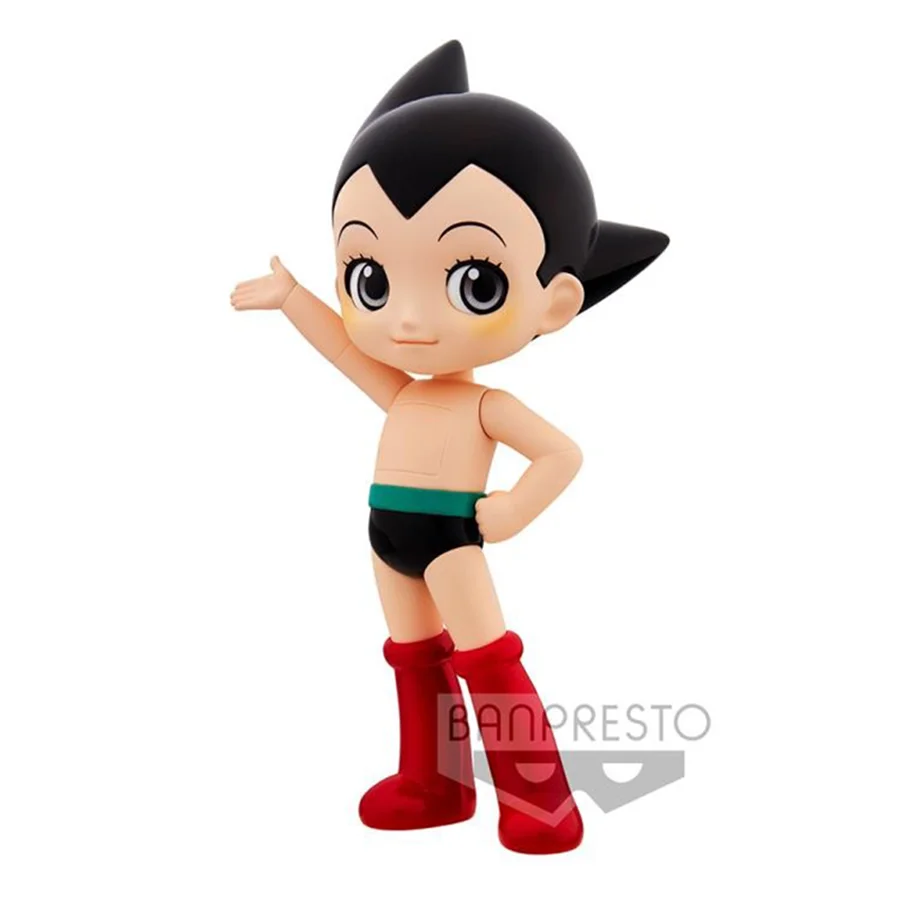 Original Bandai Banpresto Mighty Atom Q Posket Astroboy Action Figure Collectible Model Doll Toys Anime Figurals Christmas Gift