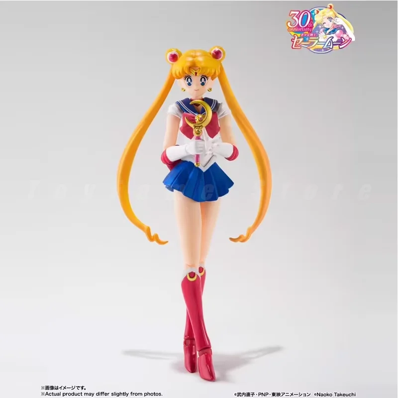 Bandai Genuine SHF TNT Sailor Moon -Animation Color Edition-[BEST SELECTION] Anime Action Figure Movable Model Toy Gift
