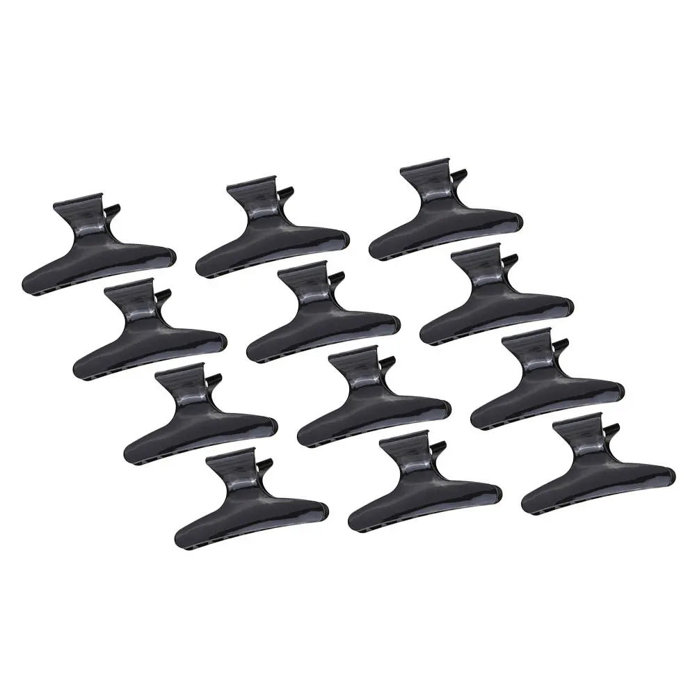 12pcs Butterfly Hair Clips Creative Hair Styling Clamps For Salon Home Use Plastic Hairdressing Clips Accessory