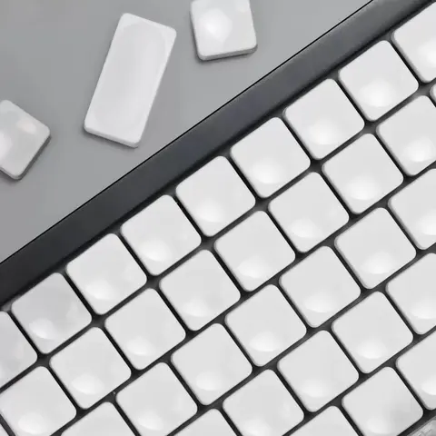 Chosfox LCK 5/10/30/50PCS Low Profile Keycaps PBT For MX Low Switch Ultra Thin Mechanical Keyboard White Grey Transparent Keycap