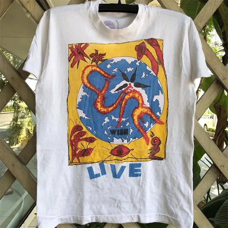 

Plus Size Summer Women's Vintage The Cure T-Shirt Cotton Breathable Stylish Versatile Street Style Oversized
