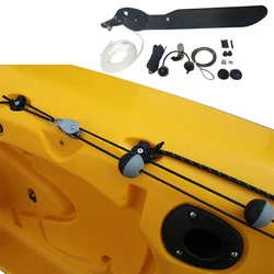 Kayak Boat Tail Rudder Direction Foot Control Steering System Tool Kit