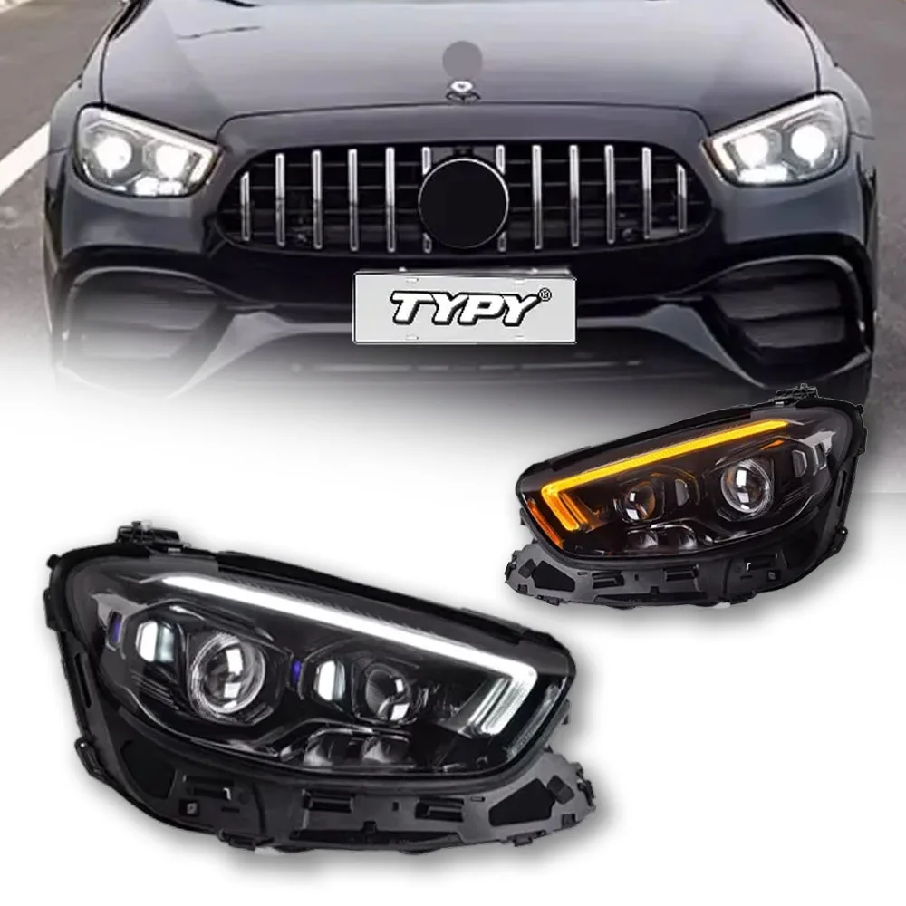 TYPY Car Headlights For Benz E-Class 2016-2023 LED Car Lamps Daytime Running Lights Dynamic Turn Signals Car Accessories