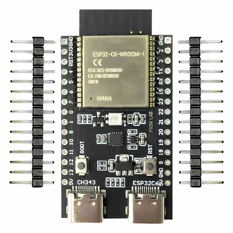 ESP32-C6-DevKitC-1-N4 ESP32-C6 Development Board Core Board RISC-V ESP32 WiFi Module Type-C Development Board Core Board