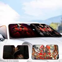 O-Onimusha 2 Samurai's Destiny Summer Car Sunshade Front Windshield Sunshade Thermal Insulation Sunshade Umbrella Retractable