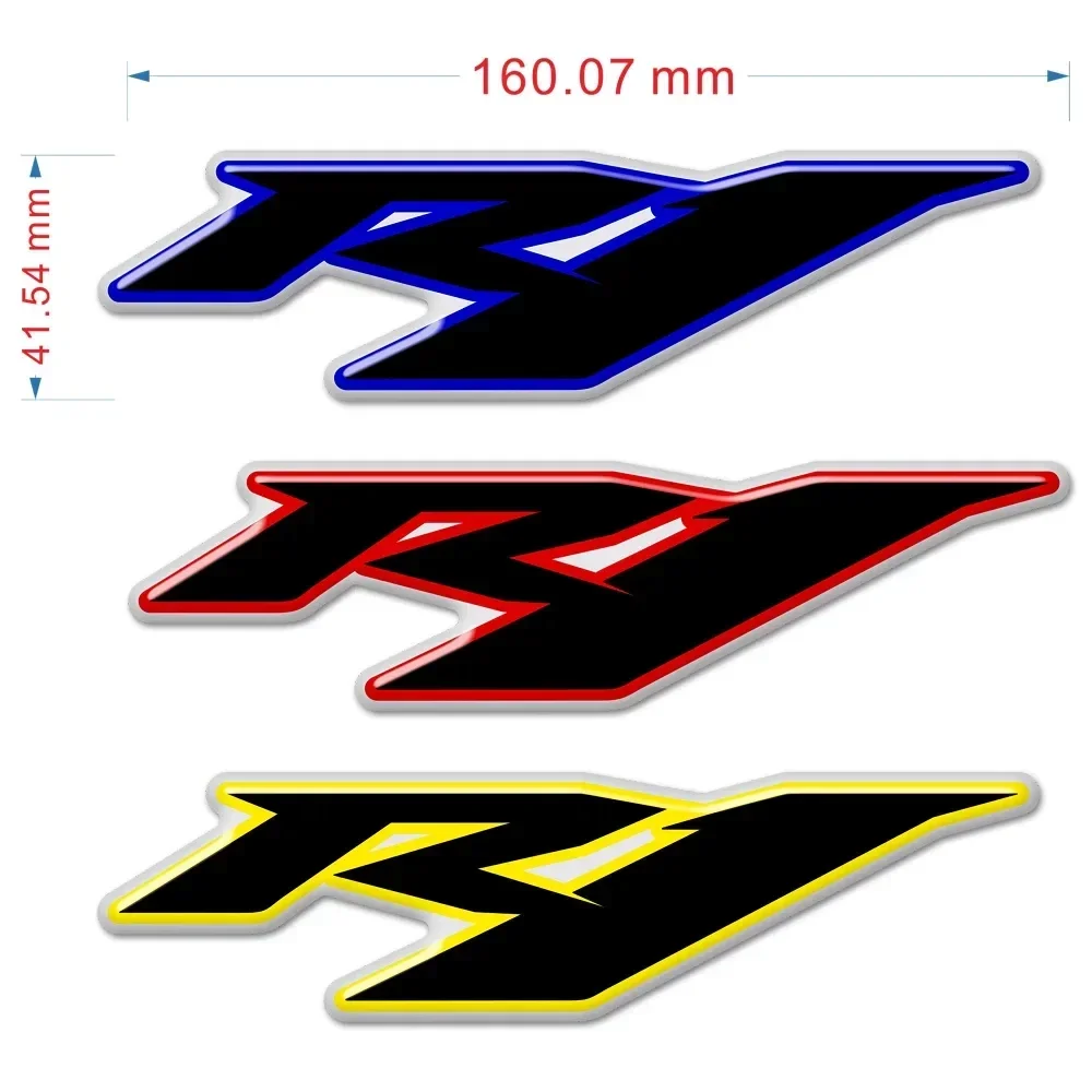 

Fit YAMAHA YZF-R1 YZFR1 YZF R1 Motorcycle Decals Protector Tank Pad Side Grips Gas Fuel Oil Kit Knee Emblem Badge Logo