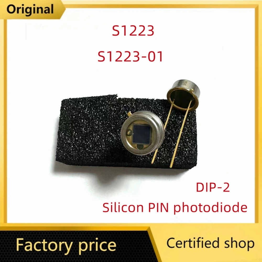 original S1223 S1223-01 DIP-2 Silicon PIN photodiode peak wavelength 960nm 320nm-1100nm high sensitivity